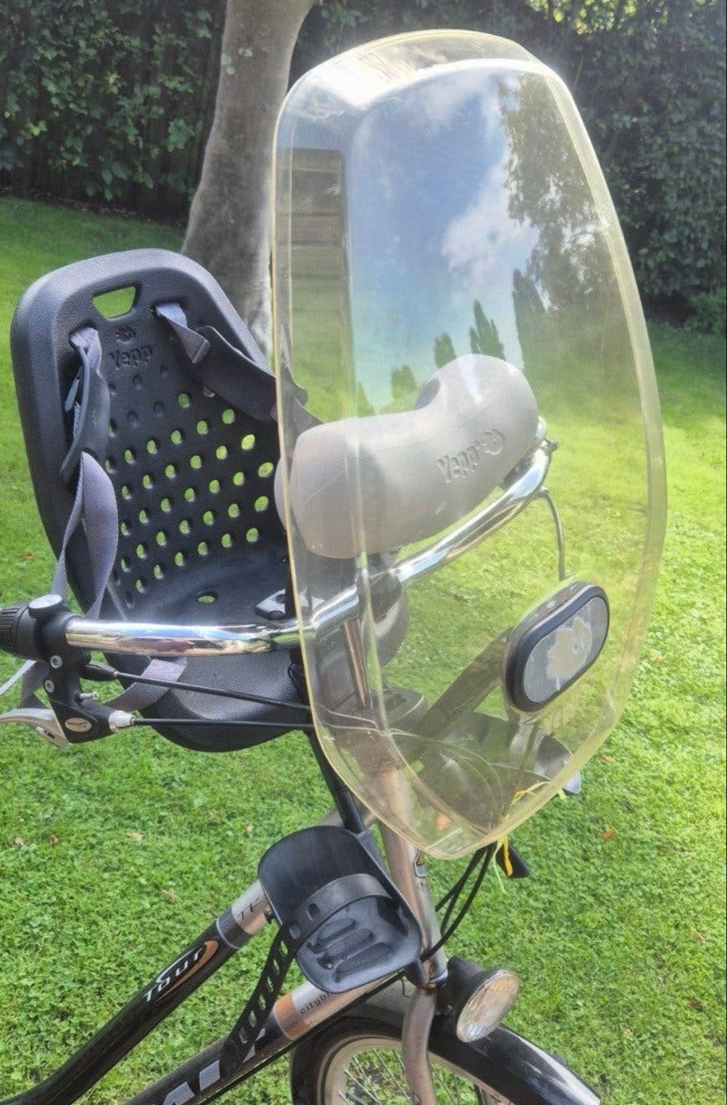 Yepp Fietsstoeltje Voor met Windscherm en Nijntje, Fietsen en Brommers, Ophalen, Voorzitje, 0 t/m 13 kg, Gebruikt