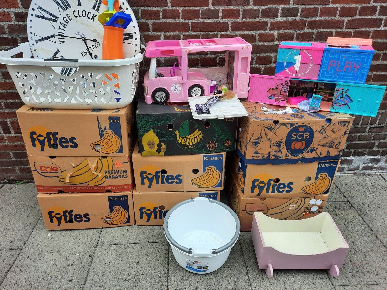 rommelmarktspullen .., Ophalen