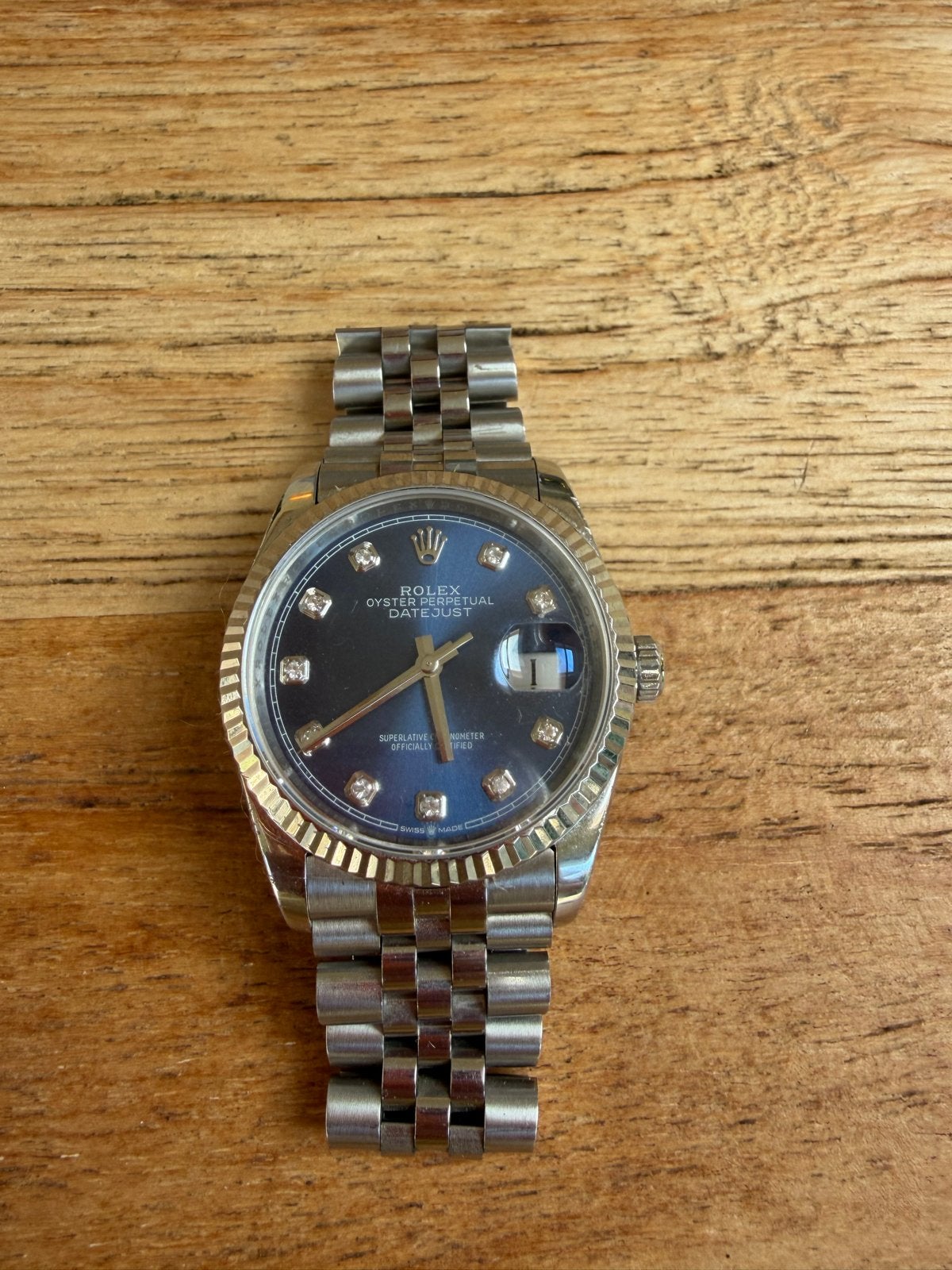 Rolex Oyster Perpetual Datejust Horloge, Sieraden, Tassen en Uiterlijk, Ophalen, Gebruikt, Polshorloge, Rolex