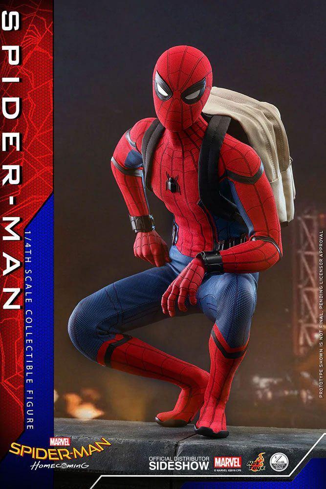 Hot Toys Quarter Scale Spider-Man Homecoming Tom Holland, West Campus 1 76863 Herxheim (DE), Actiefiguur of Pop, Heo GmbH, Nieuw