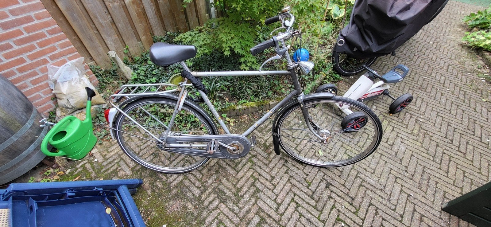 Gazelle herenfiets, gratis af te halen, Fietsen en Brommers, Ophalen, Minder dan 10 versnellingen, Gebruikt, Velgrem
