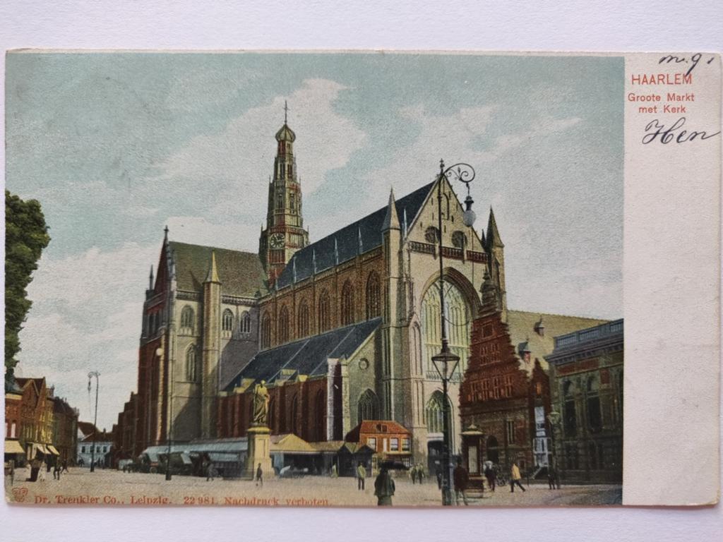 X1844 Haarlem 1905 naar Amerongen, Ophalen of Verzenden, Voor 1920, Noord-Holland