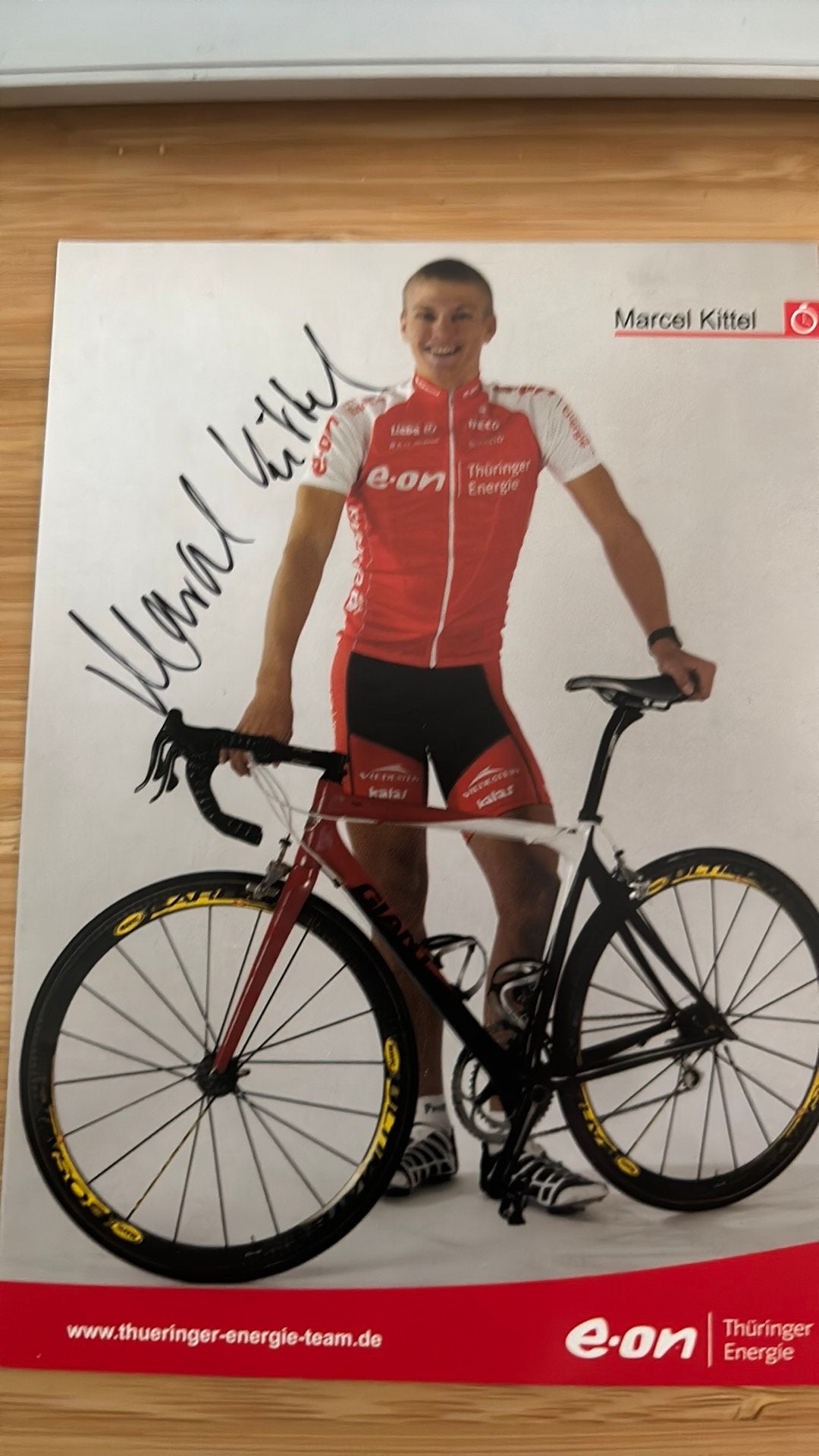Wielrennen MARCEL KITTEL Tour de France ECHTE handtekening, Ophalen of Verzenden, Zo goed als nieuw, Overige sporten, Spelerskaart