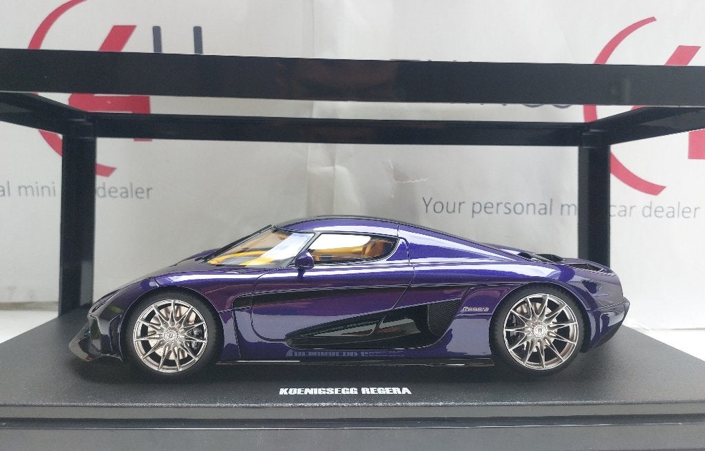 GT Spirit 1:18 Koenigsegg Regera 2025 violet metallic nieuw, Ophalen of Verzenden, Nieuw, Auto, Overige merken