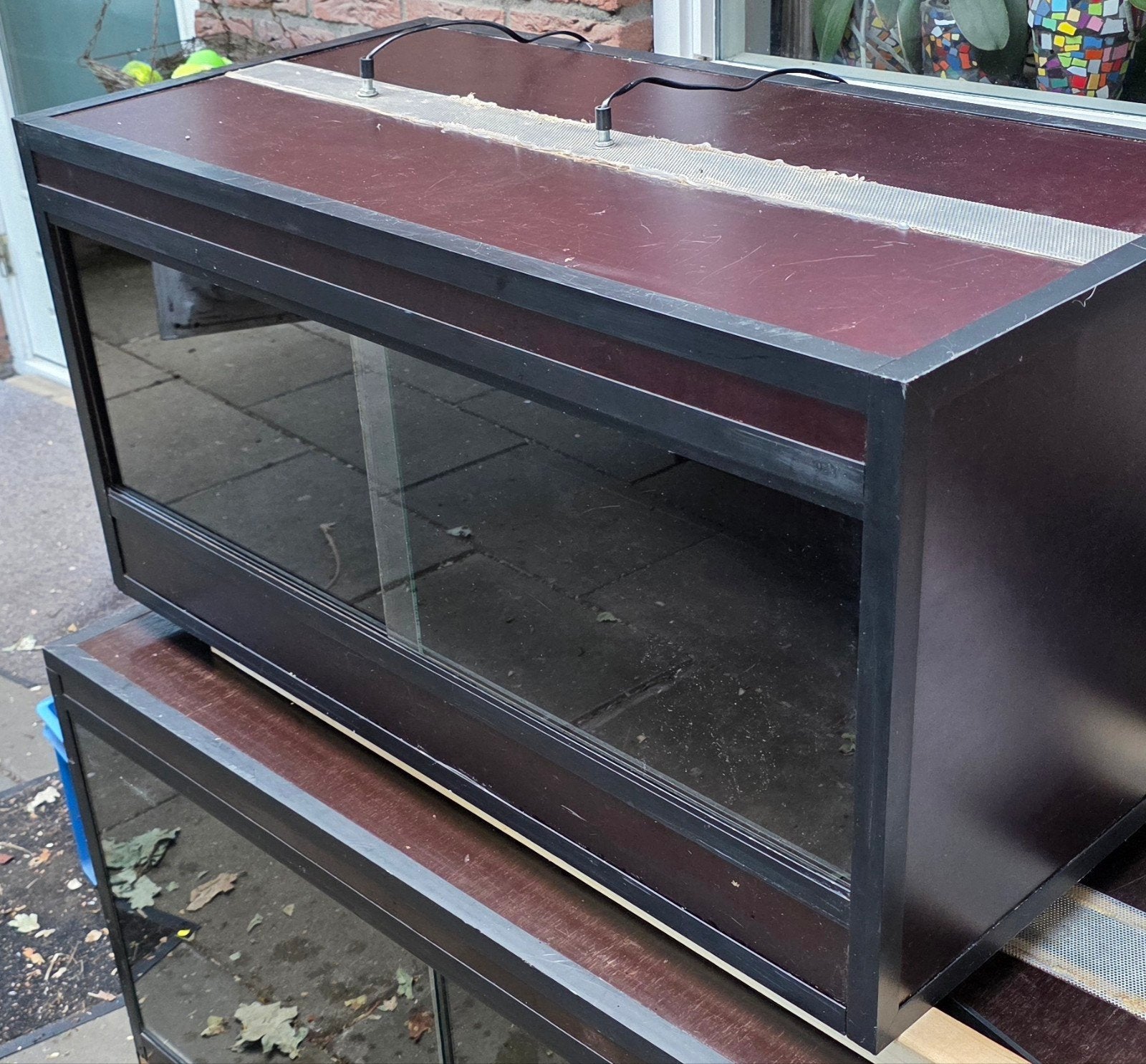 betonplex terrarium 100x50x50, Ophalen, Zo goed als nieuw, Terrarium of Paludarium