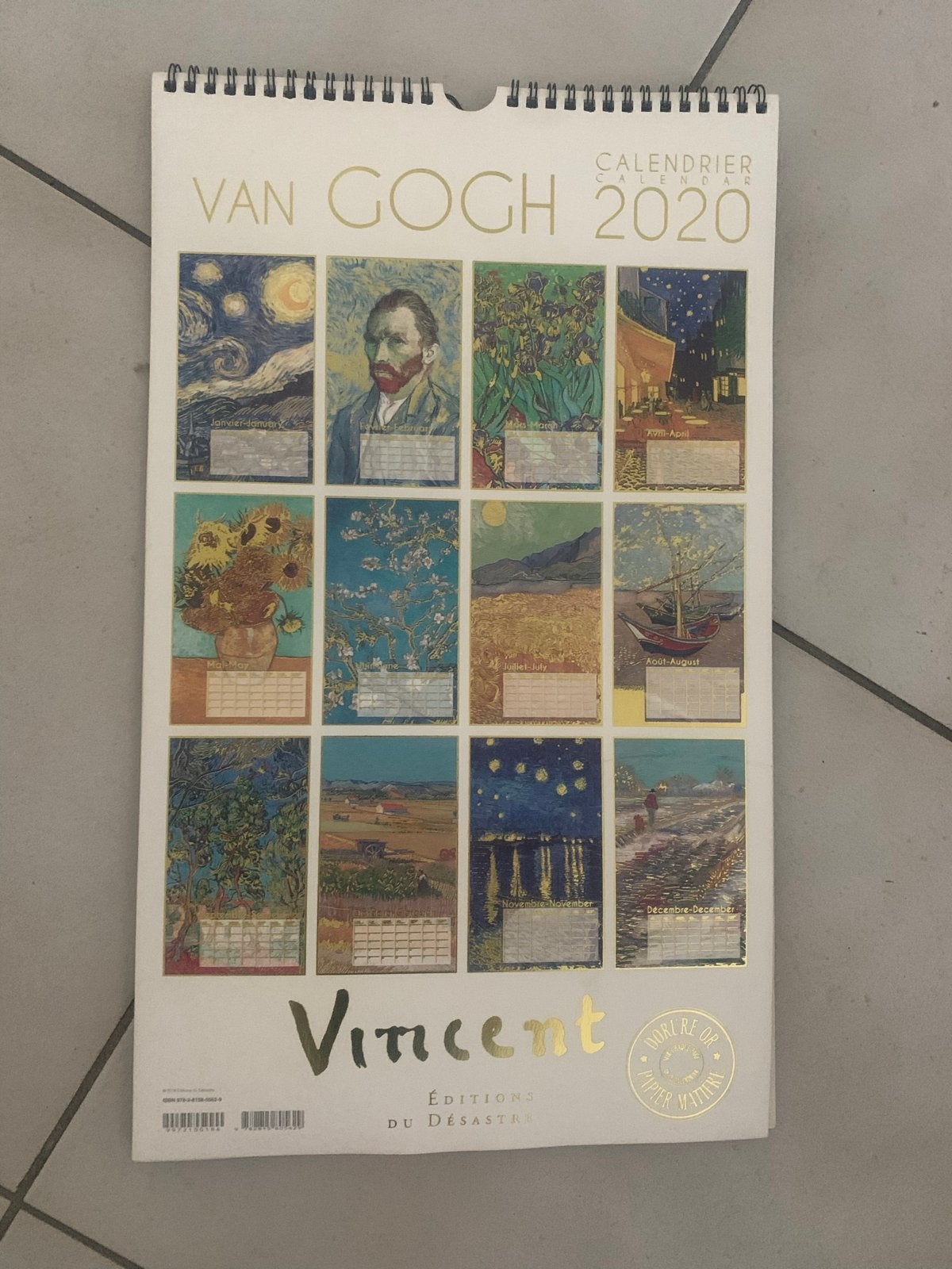 Vincent van gogh kalender, Diversen, Kalenders, Ophalen of Verzenden, Maandkalender, Zo goed als nieuw