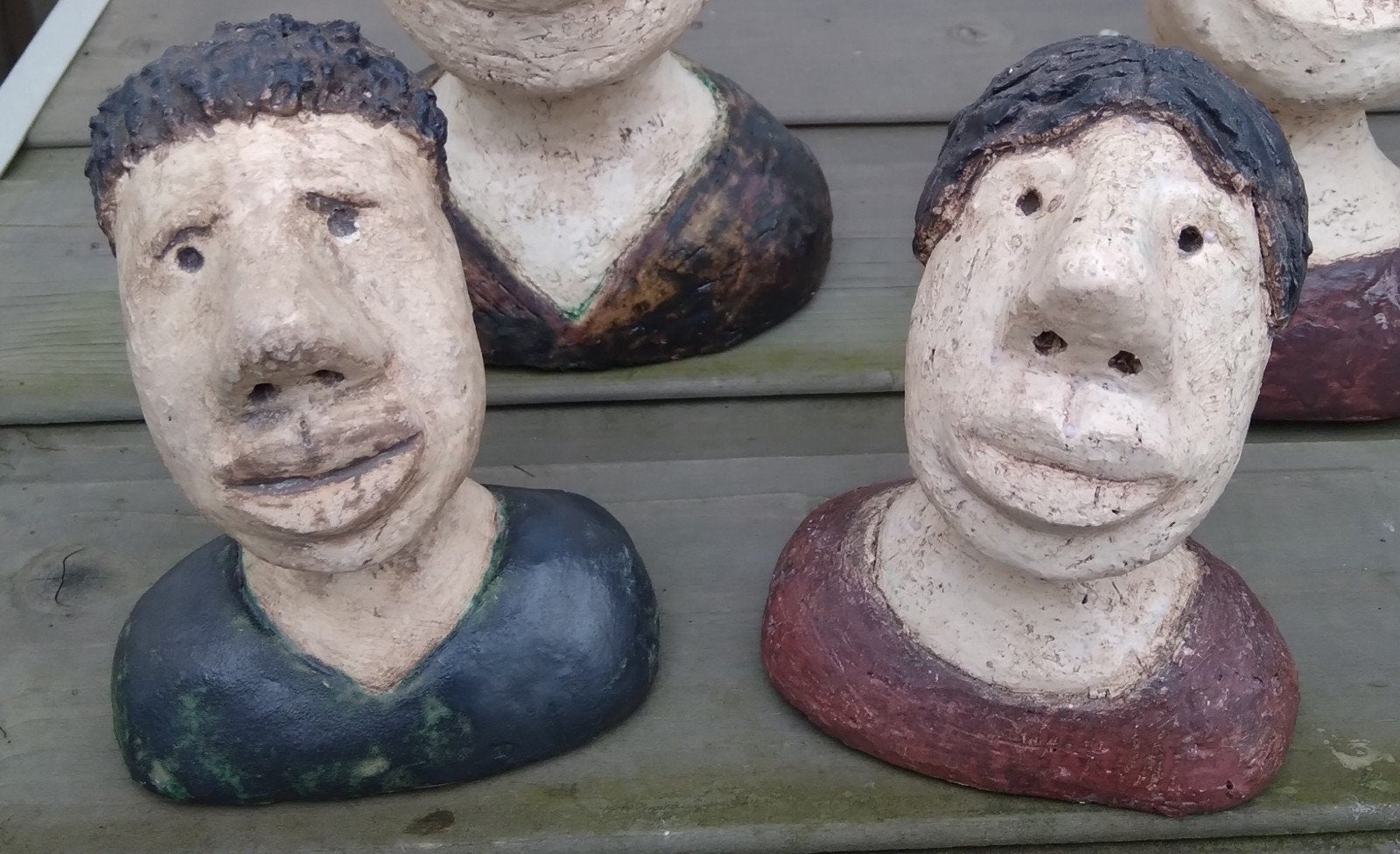 2 keramieken beeldjes, Ophalen of Verzenden, Zo goed als nieuw, Mens