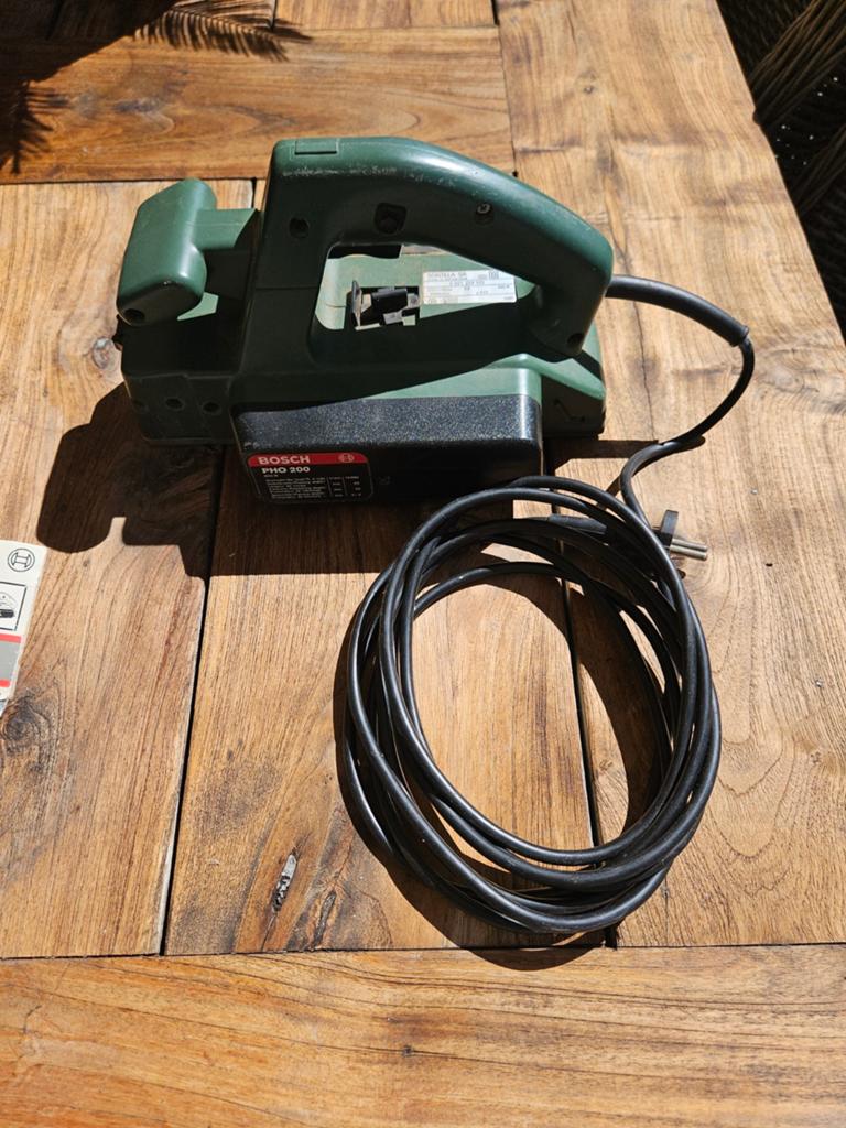 Bosch PHO 200 elektrische schaafmachine 600W, Ophalen of Verzenden, Gebruikt