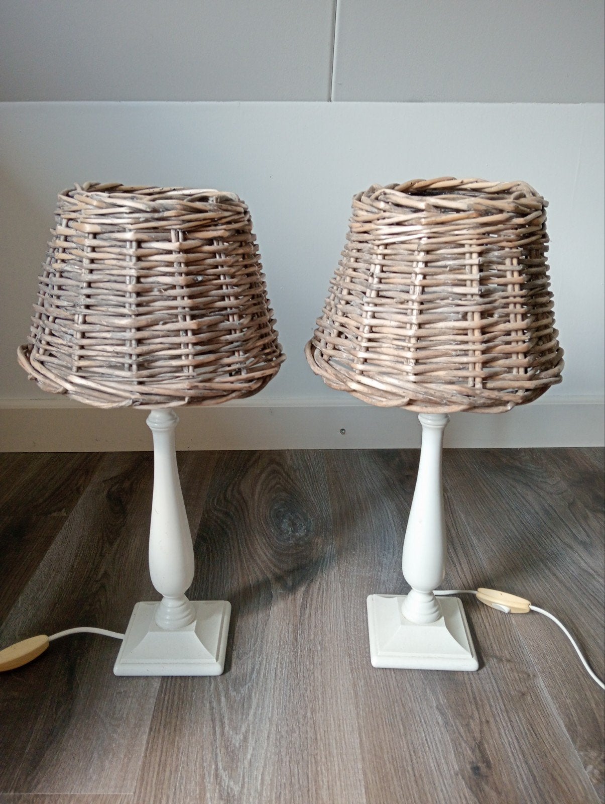 2 tafellampen brocante, Huis en Inrichting, Ophalen
