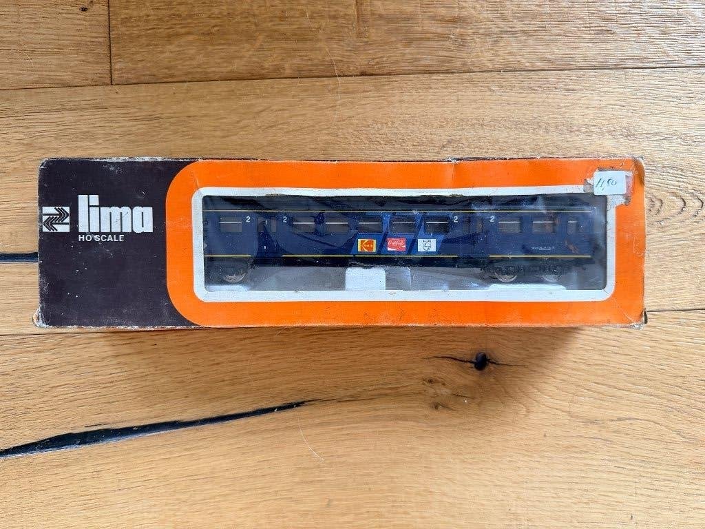 Lima 9120 plan E met reclamebanen NS, Ophalen, Gelijkstroom, Wagon, Lima