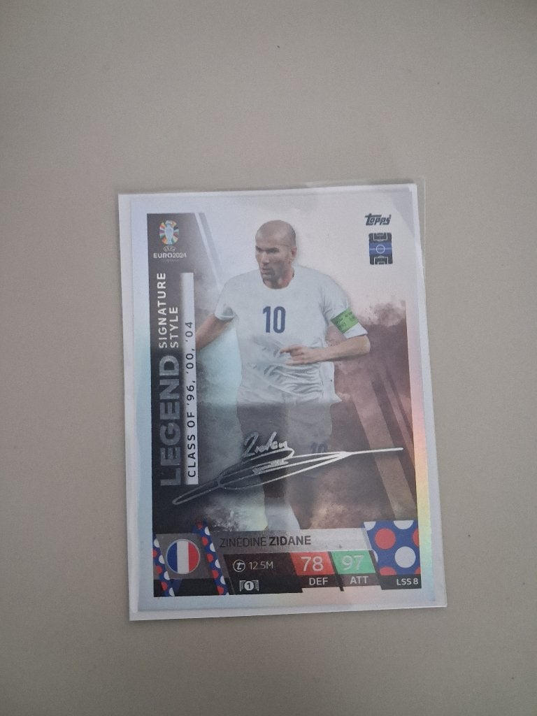 Topps Zinedine Zidane Legends Voetbalkaart, Ophalen of Verzenden, Zo goed als nieuw, Buitenlandse clubs, Spelerskaart