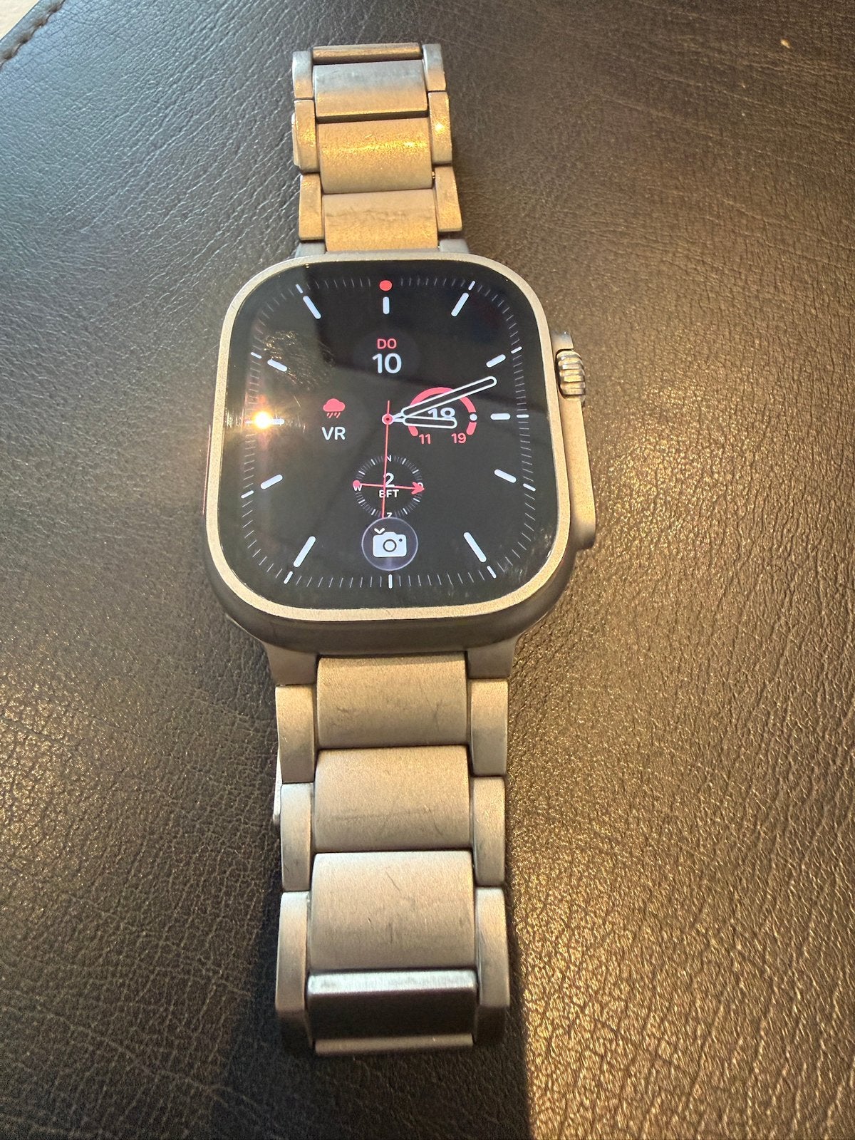 Apple Watch Ultra 2 49mm Titanium + 2 banden + doos, Ophalen of Verzenden, Zo goed als nieuw, Zilver, IOS