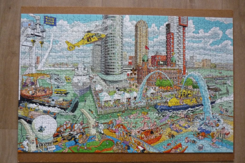 Ravensburger Cities of the world '' ROTTERDAM '' 925 - 1 st., Ophalen, 500 t/m 1500 stukjes, Gebruikt, Legpuzzel