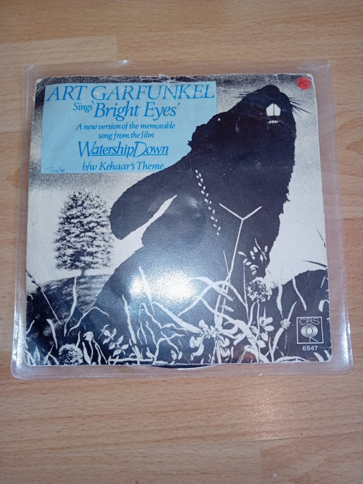 Art Garfunkel - Bright Eyes (Watership Down Soundtrack), Gebruikt, Fotohoes, Filmmuziek en Soundtracks, 7 inch