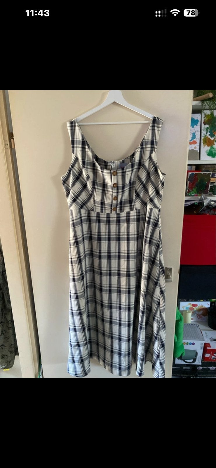 Banned Retro geruite jurk 3XL - Nieuw, Kleding | Dames, Jurken, Overige kleuren, Maat 46/48 (XL) of groter, Nieuw, Ophalen of Verzenden