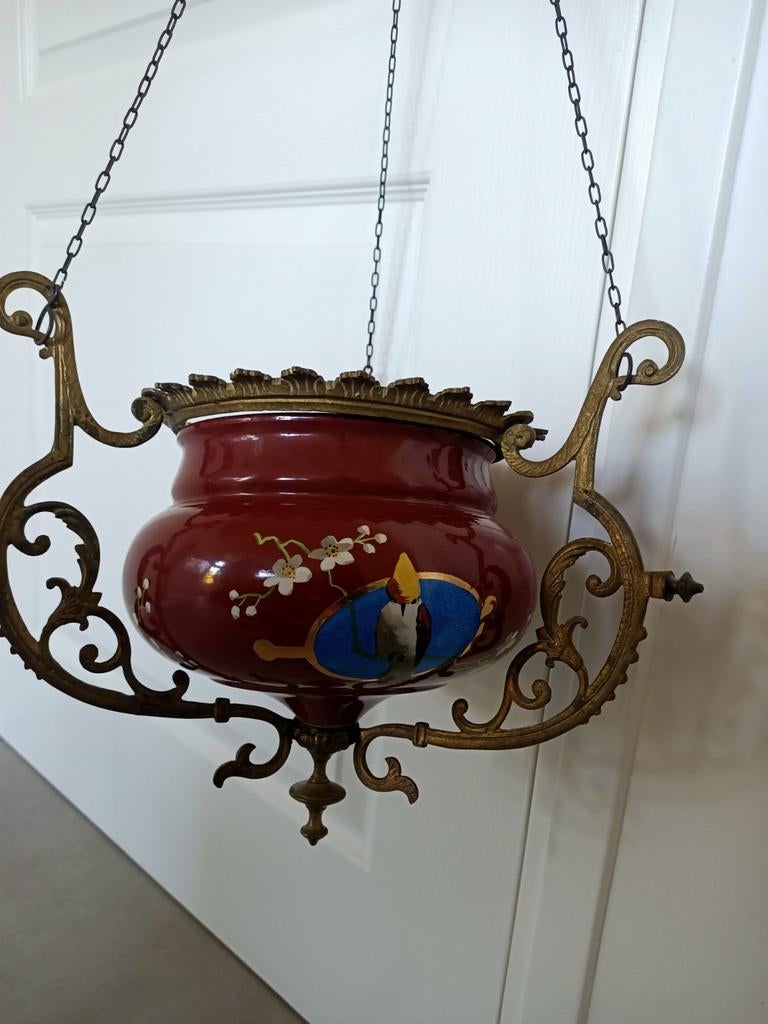 Prachtige antieke hangpot, Ophalen of Verzenden