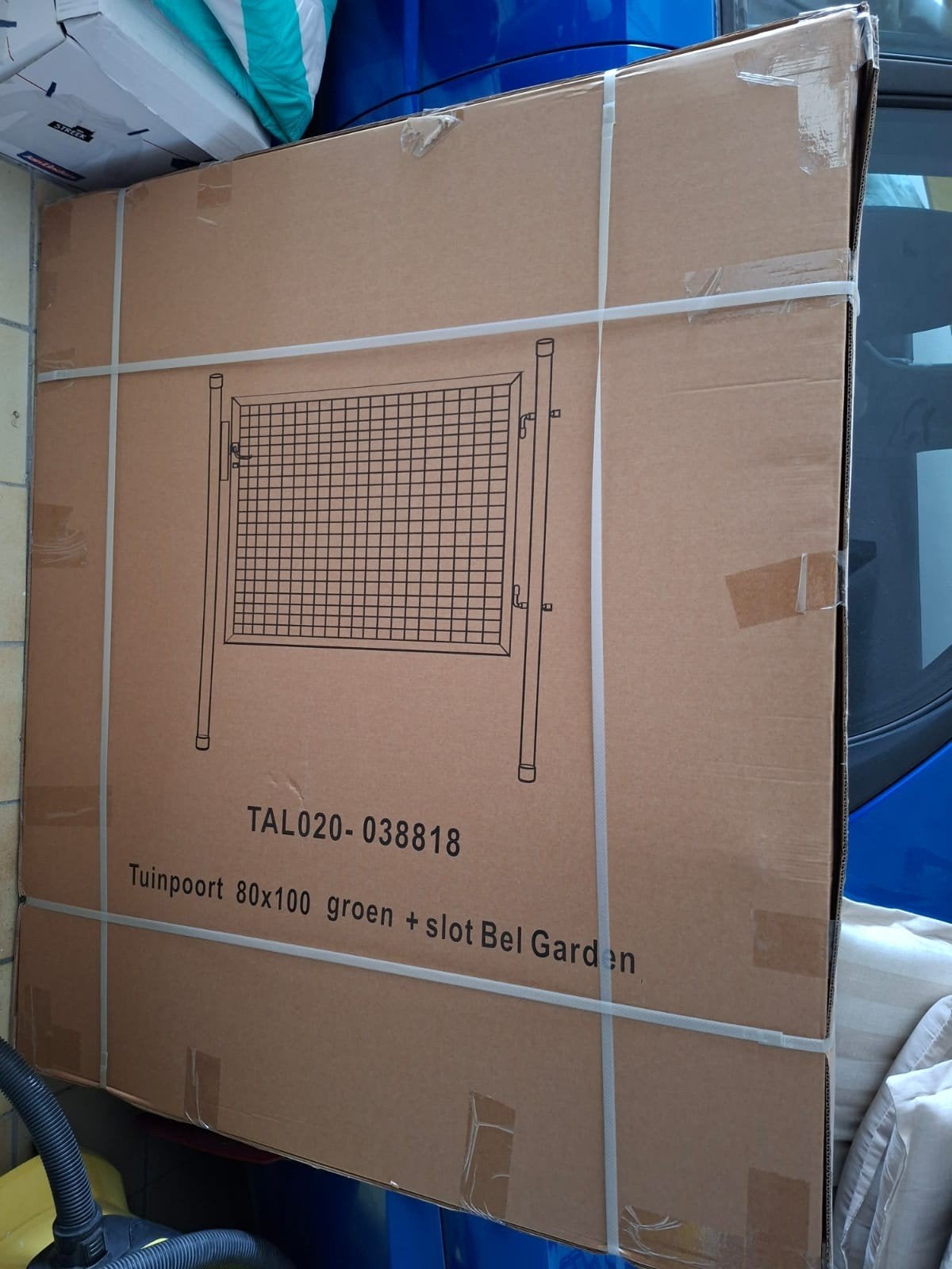 Tuinpoort met slot, Ophalen, Minder dan 100 cm, Nieuw, Draaipoort