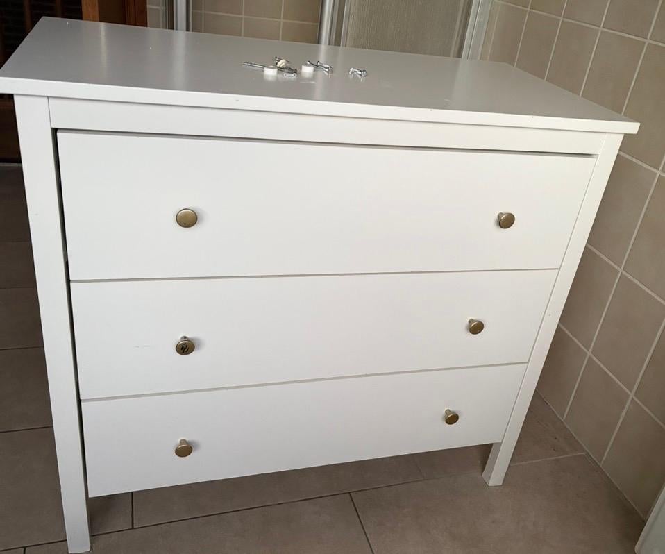 Badkamermeubel / Ladekast, Ophalen, 50 tot 100 cm, Zo goed als nieuw, 3 of 4 laden