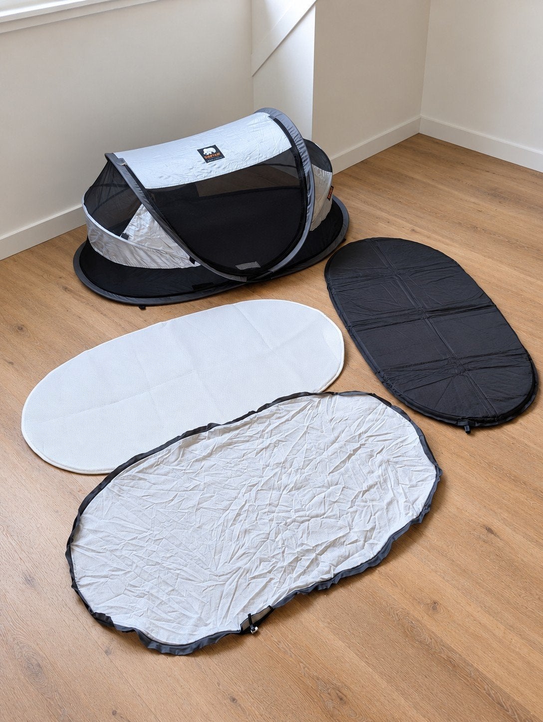 DERYAN Baby Luxe reisbedje / campingbedje + extra matras, Kinderen en Baby's, Babywiegjes en Ledikanten, Ophalen of Verzenden