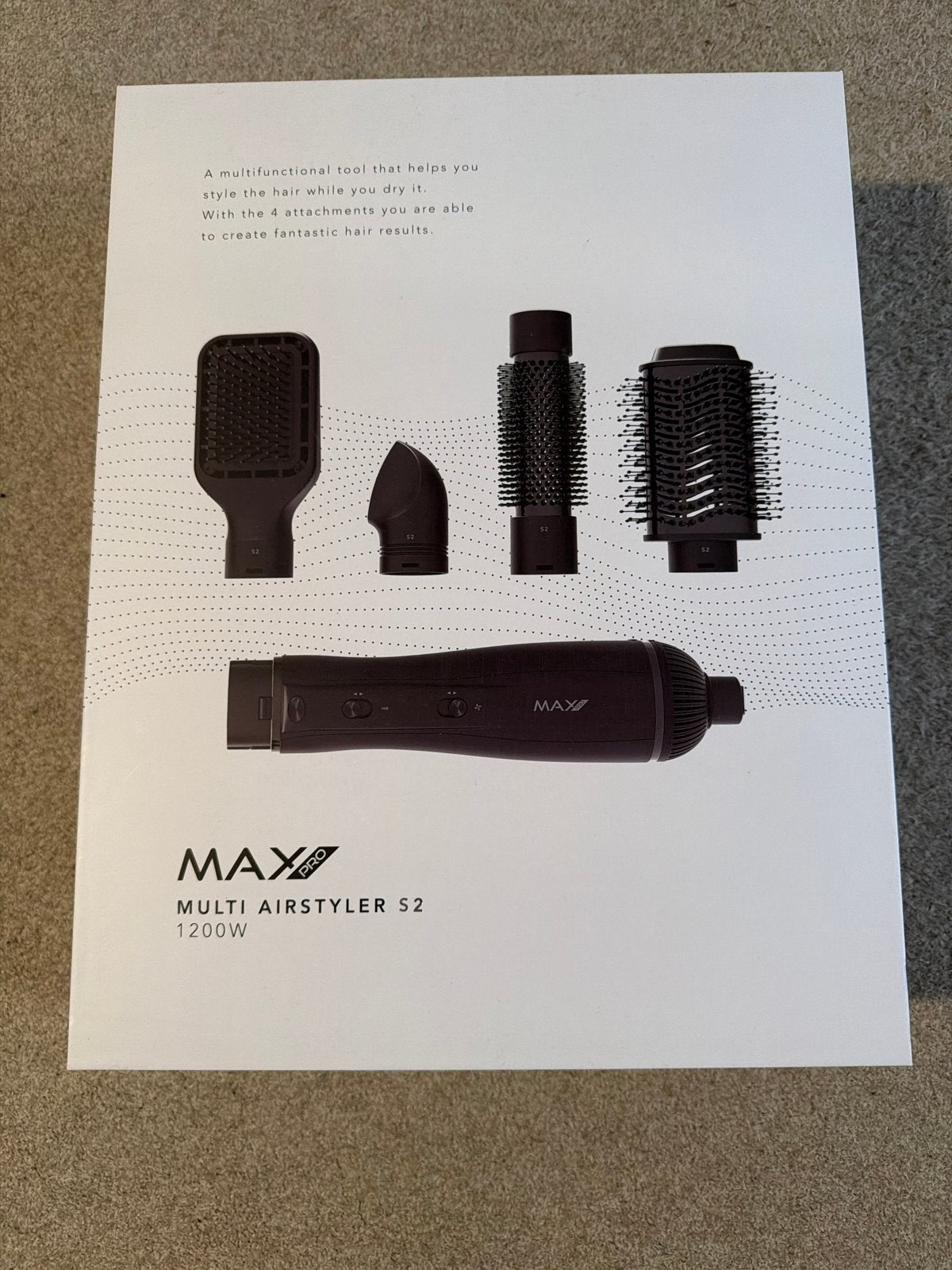Max Pro Multi Airstyler S2 - 1200W Föhnborstel Set, Witgoed en Apparatuur, Ophalen of Verzenden, Nieuw, Haarverzorging