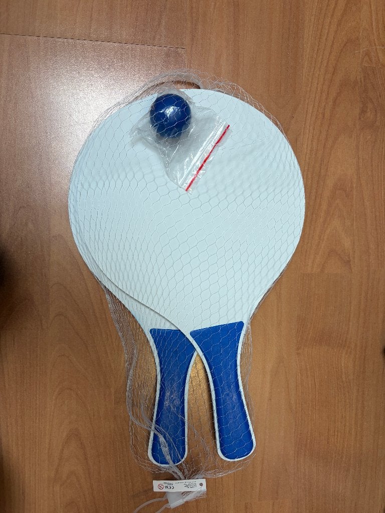 houten beachball-set/ strand tennis set, Een of twee spelers, Ophalen of Verzenden, Nieuw