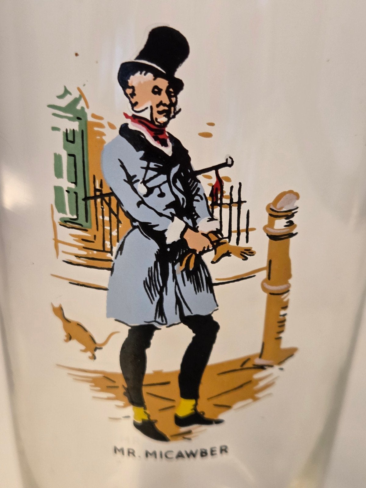 Glas Charles Dickens, Verzamelen, Verzenden, Zo goed als nieuw