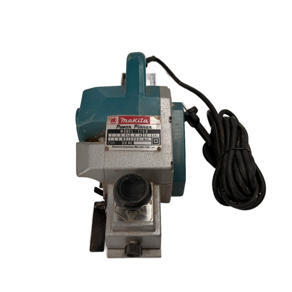 Makita Schaafmachine 82mm 1100, Makita, Gebruikt, Support@makita.com, Makita Corporation, 3-11-8, Sumiyoshi-cho, 
Anjo, Aichi 446-8502
Japan