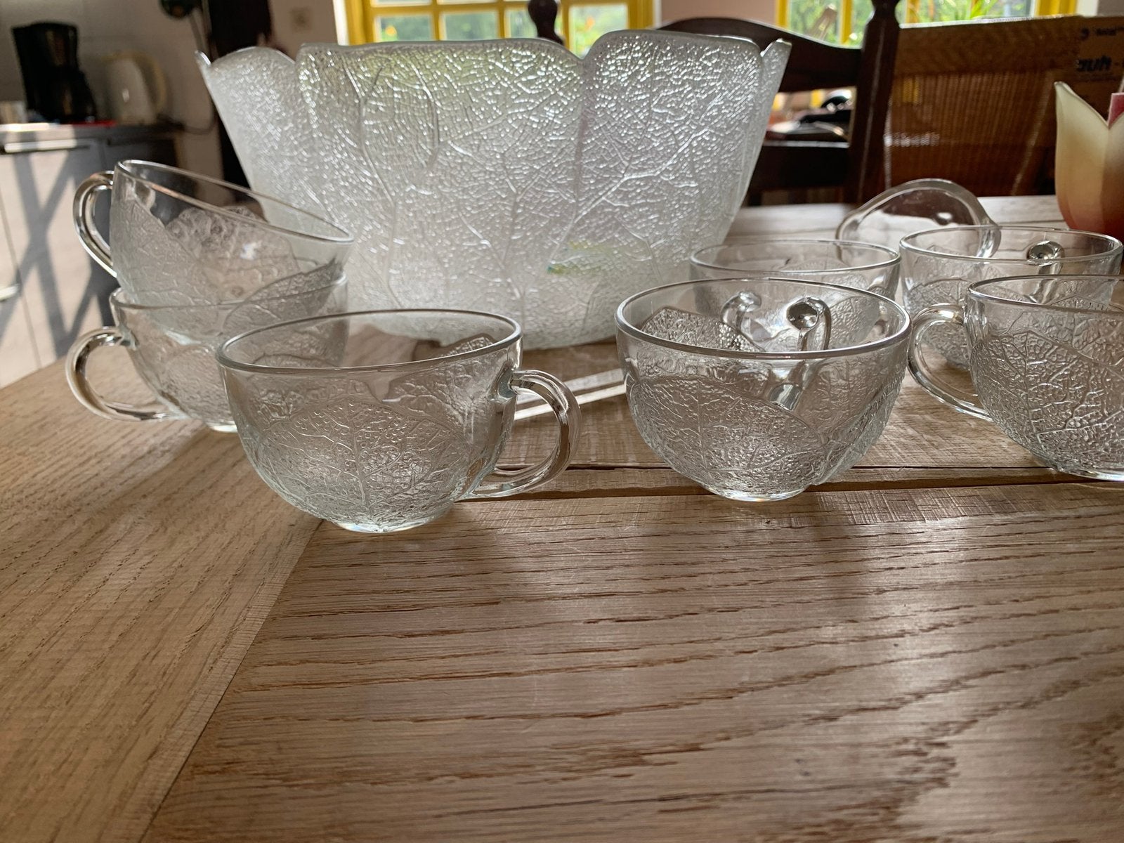 Bowl set, Ophalen, Glas of Glazen, Vintage, Glas