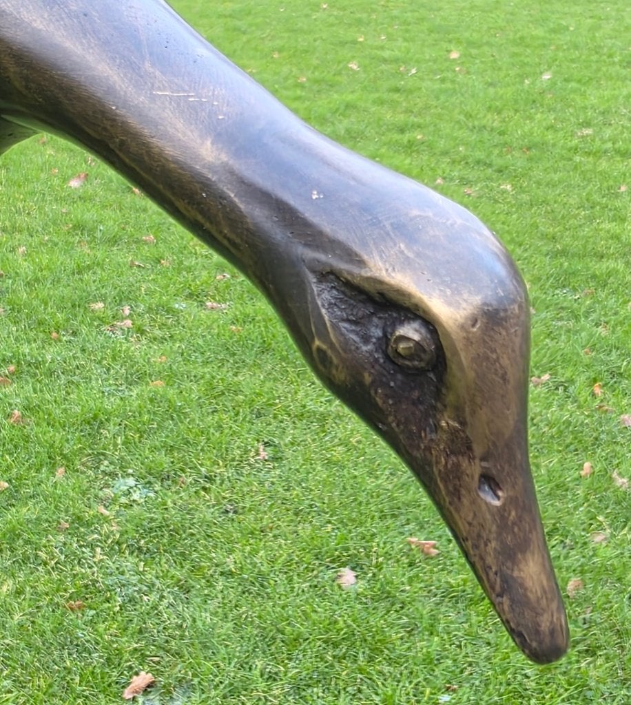VLIEGENDE EEND / bronzen beeld / tuinsteker, Tuin en Terras, Tuinstekers, Huis en tuin decoratie Marie, Nieuw, Info@huisentuindecoratiemarie.nl