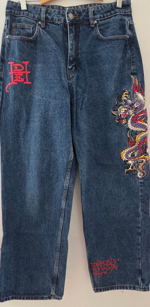 Ed Hardy jeans W30, Blauw, Overige jeansmaten, Zo goed als nieuw, Ed Hardy