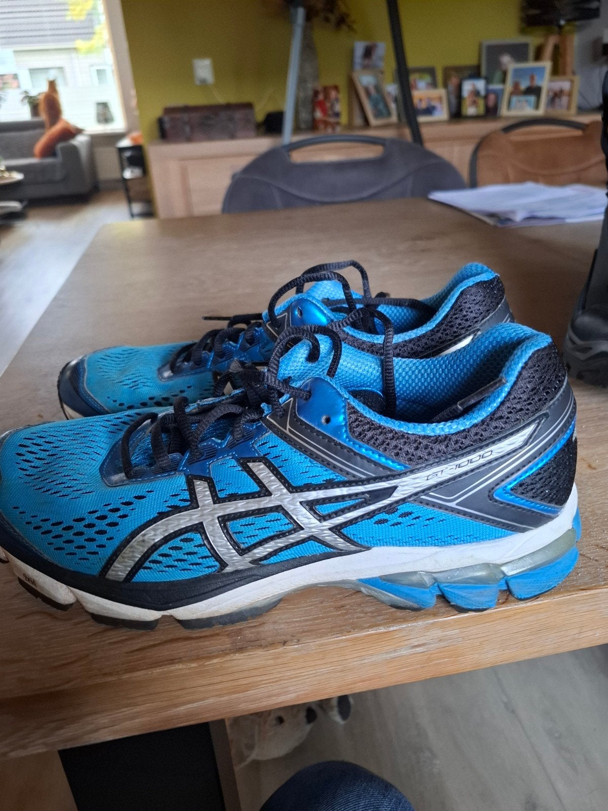 Asics GT-1000 Hardloopschoenen - Blauw/Zwart, Gebruikt, Hardloopschoenen, Ophalen of Verzenden, Hardlopen