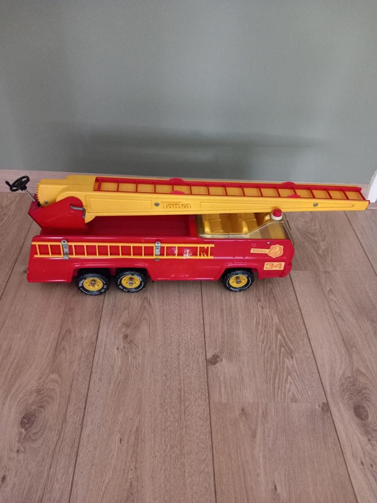 Vintage Tonka brandweer wagen, Ophalen, Gebruikt