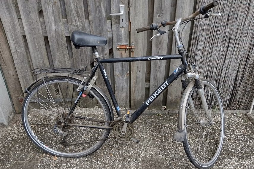 Opknapper Herenfiets Peugeot Country 28" fiets, Gebruikt, Velgrem, Versnellingen, 53 tot 57 cm
