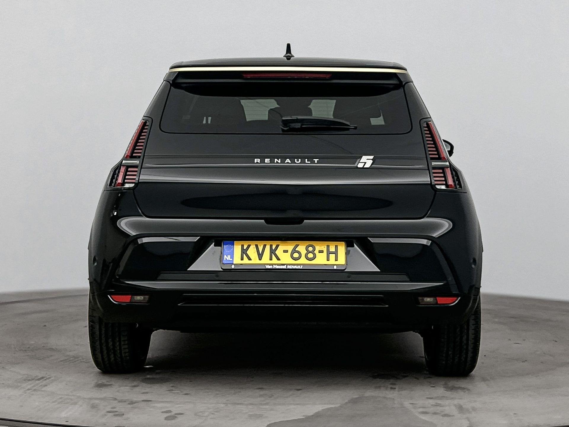 Renault 5 comfort range iconic cinq 52 kWh | Pack Winter | P, Auto's, Dealer onderhouden, Stof, Gebruikt, Zwart