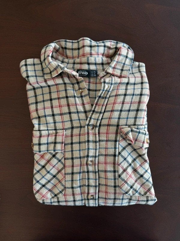 Pull & Bear geruit overhemd maat XL, Kleding | Heren, Ophalen of Verzenden, Zo goed als nieuw, Beige, Halswijdte 43/44 (XL)