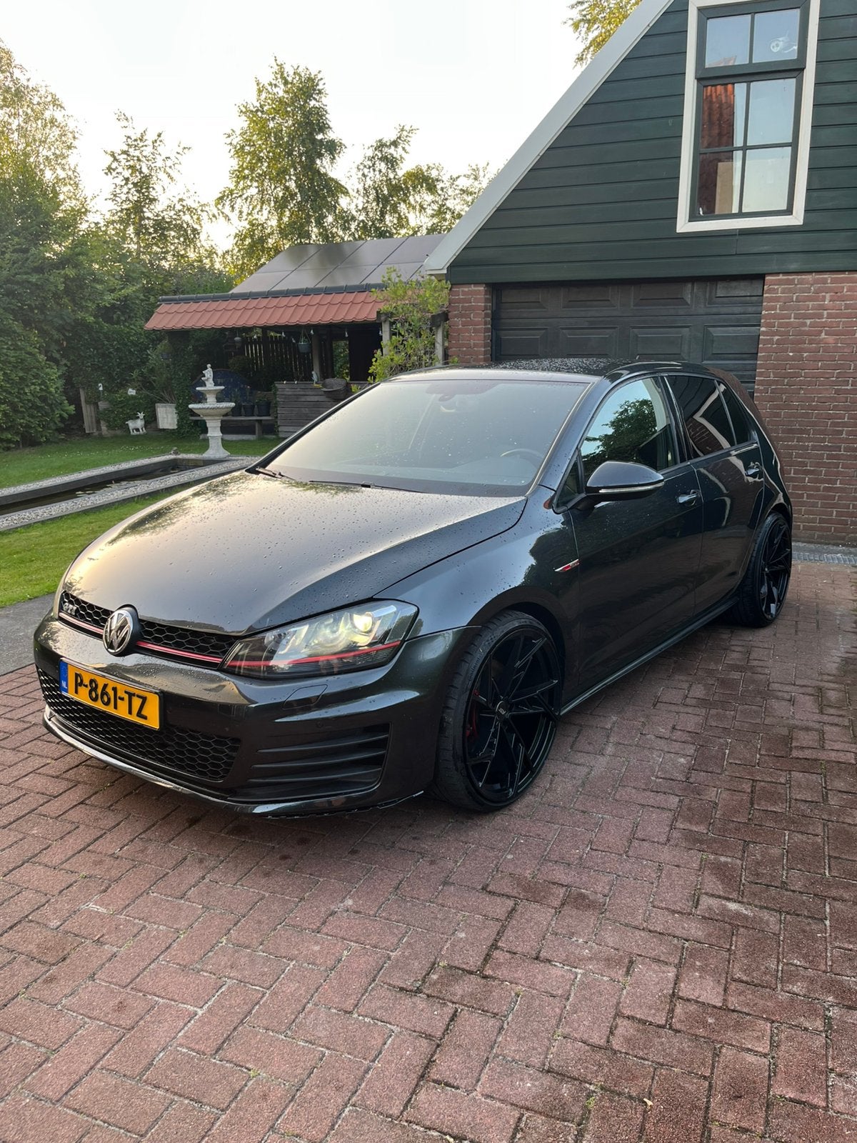 Volkswagen golf 7 gti 2014 nieuwe apk, Auto's, Volkswagen, Automaat, 4 cilinders, 1984 cc, Zwart