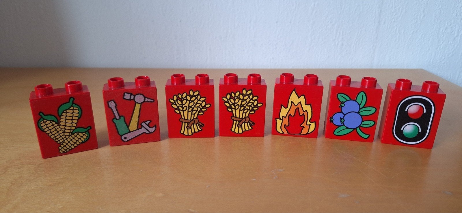 Duplo Bouwstenen met opdruk, Gebruikt, Overige thema's, Ophalen of Verzenden, Duplo
