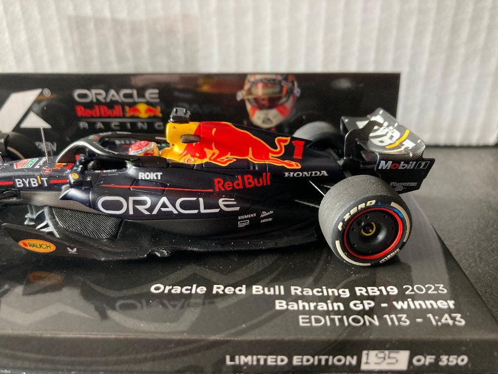 Max Verstappen 1:43 editie 113 Winner Bahrein GP 2023 RB19, Ophalen of Verzenden, Nieuw, Formule 1