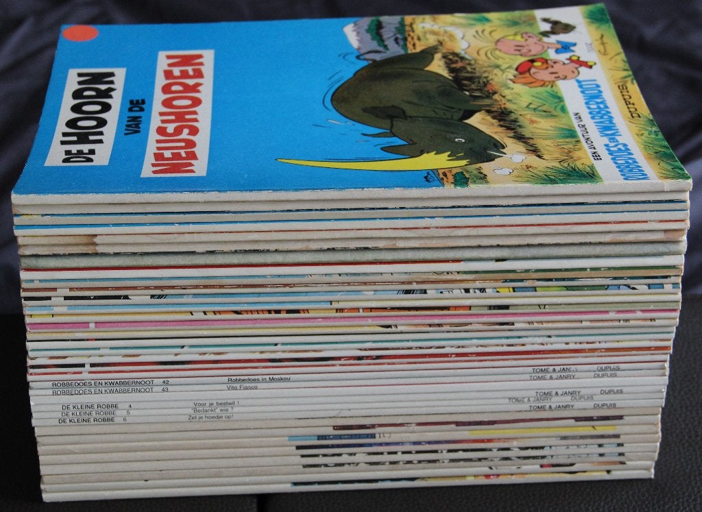 Robbedoes en Kwabbernoot - 15 albums in 1 koop (10x 1e druk), Ophalen of Verzenden, Zo goed als nieuw, Franquin, Meerdere stripboeken