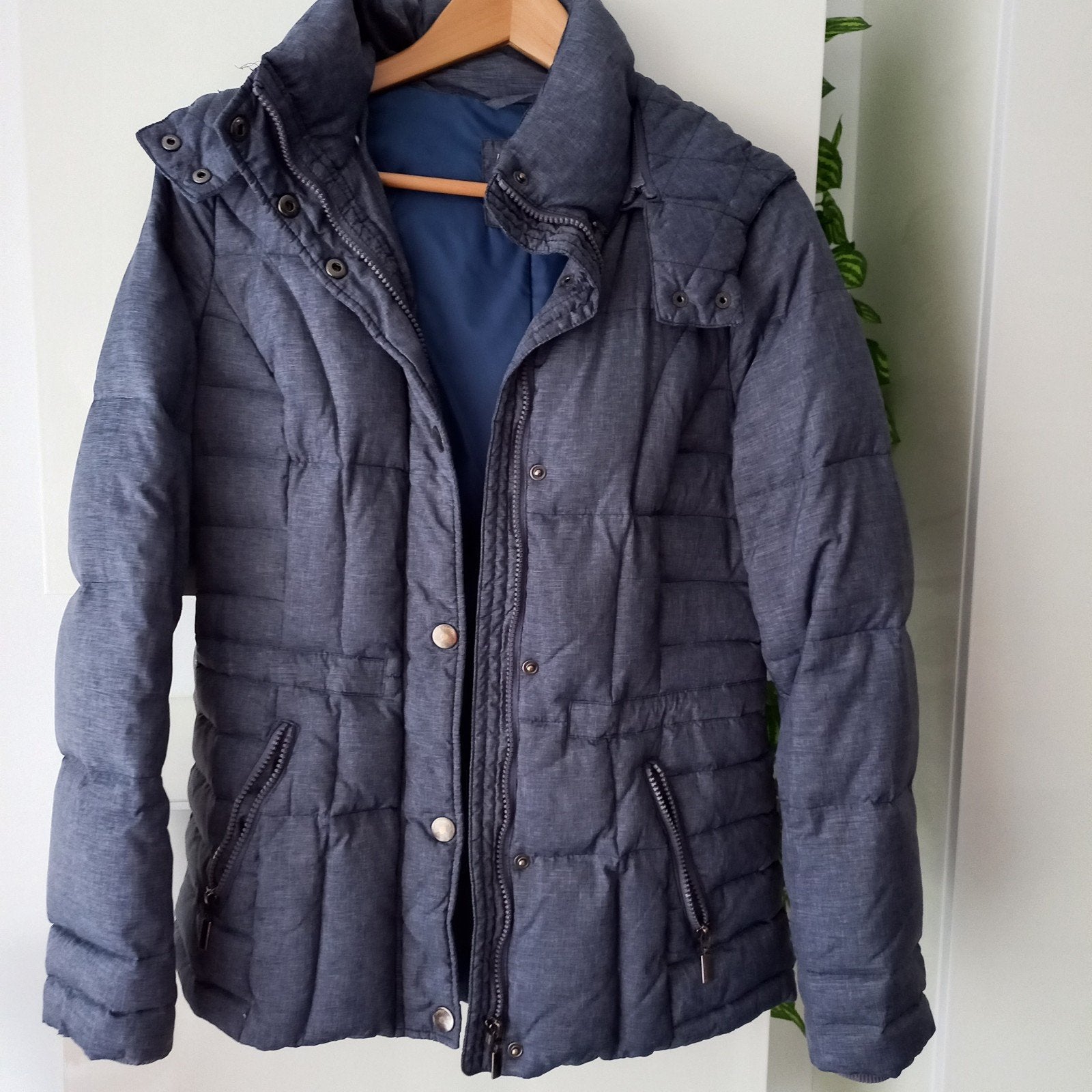 zgan leuke winterjas van Esprit maat S koopje nu, Blauw, Ophalen of Verzenden, Zo goed als nieuw, Maat 36 (S)