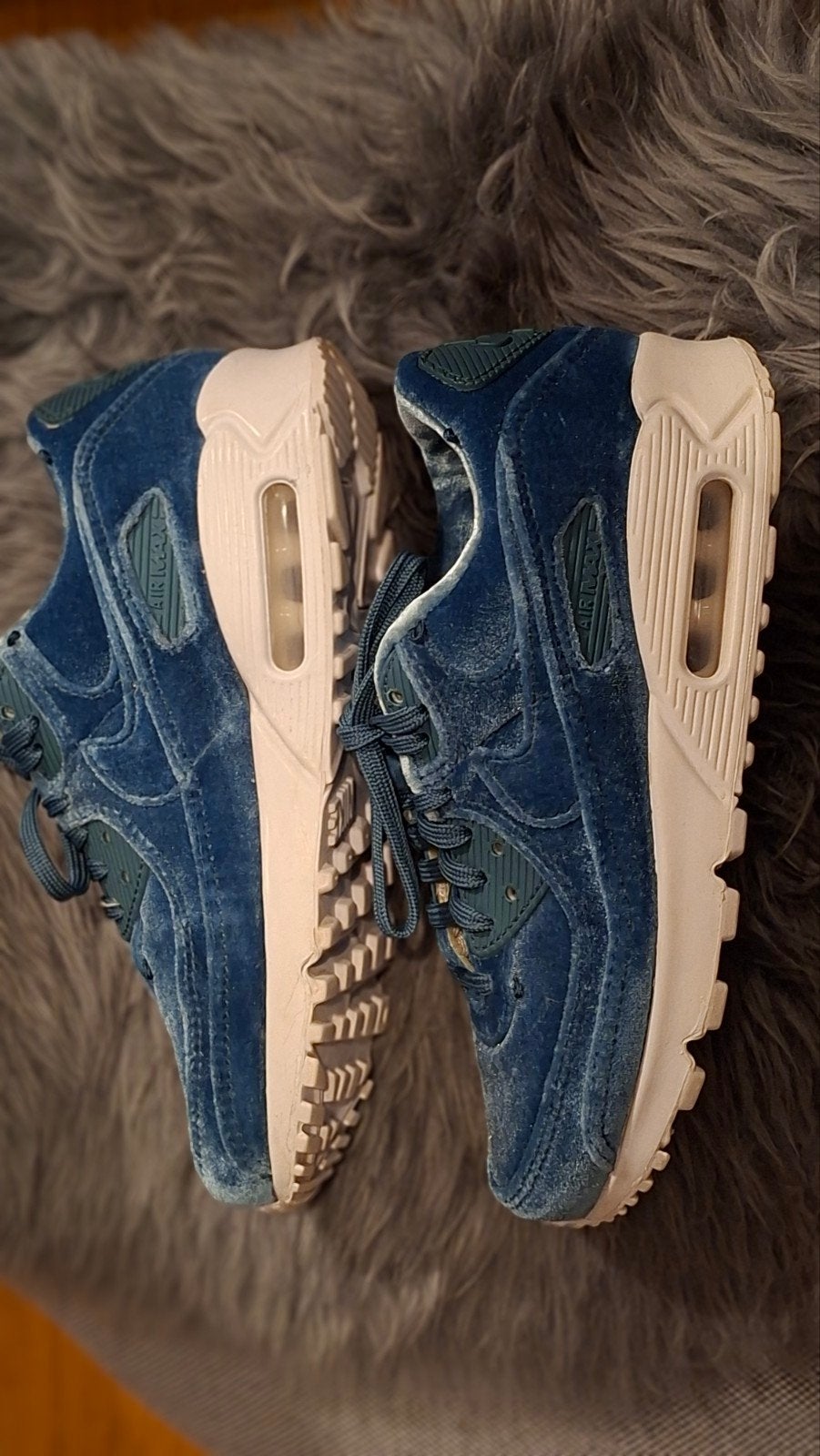 Nike Air Max 90 Velvet Ash Green  Maat 38.5, Blauw, Nike, Ophalen of Verzenden, Sneakers of Gympen