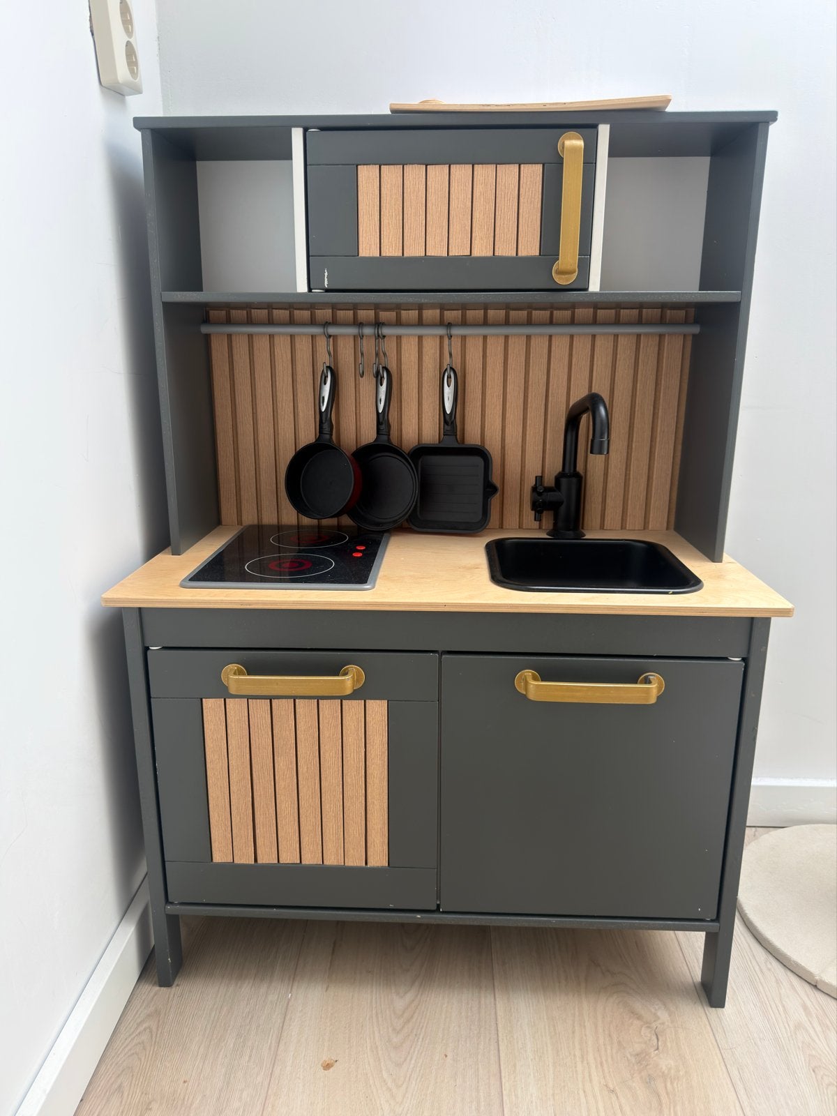 Ikea Duktig Speelkeuken - Grijs met Houten Details, Ophalen, Zo goed als nieuw, Knutselen
