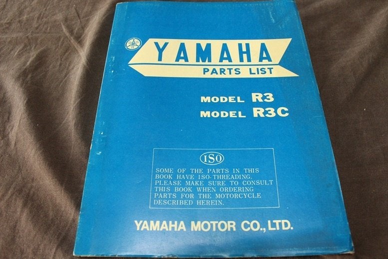 Yamaha R3 R3C 350cc twin 1969 motorcycle parts list, Motoren, Ophalen of Verzenden, Yamaha