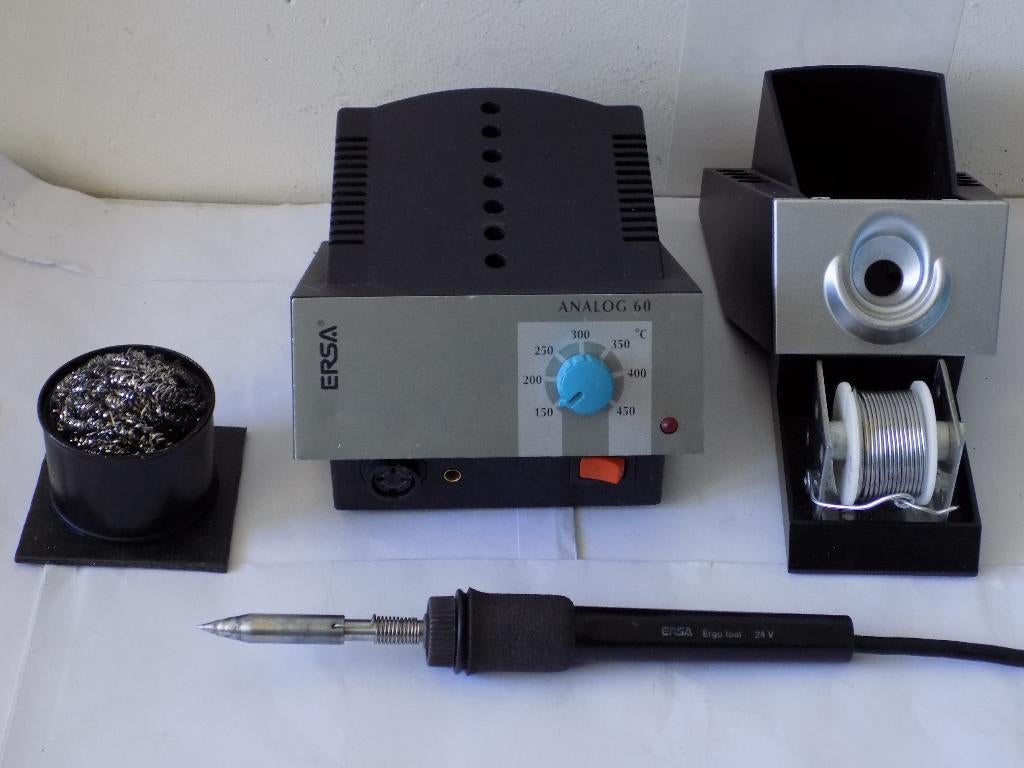 ERSA ANALOG 60 REGELBAAR SOLDEERSTATION+ERSA 60W BOUT+EXTRA, Ophalen of Verzenden, Zo goed als nieuw