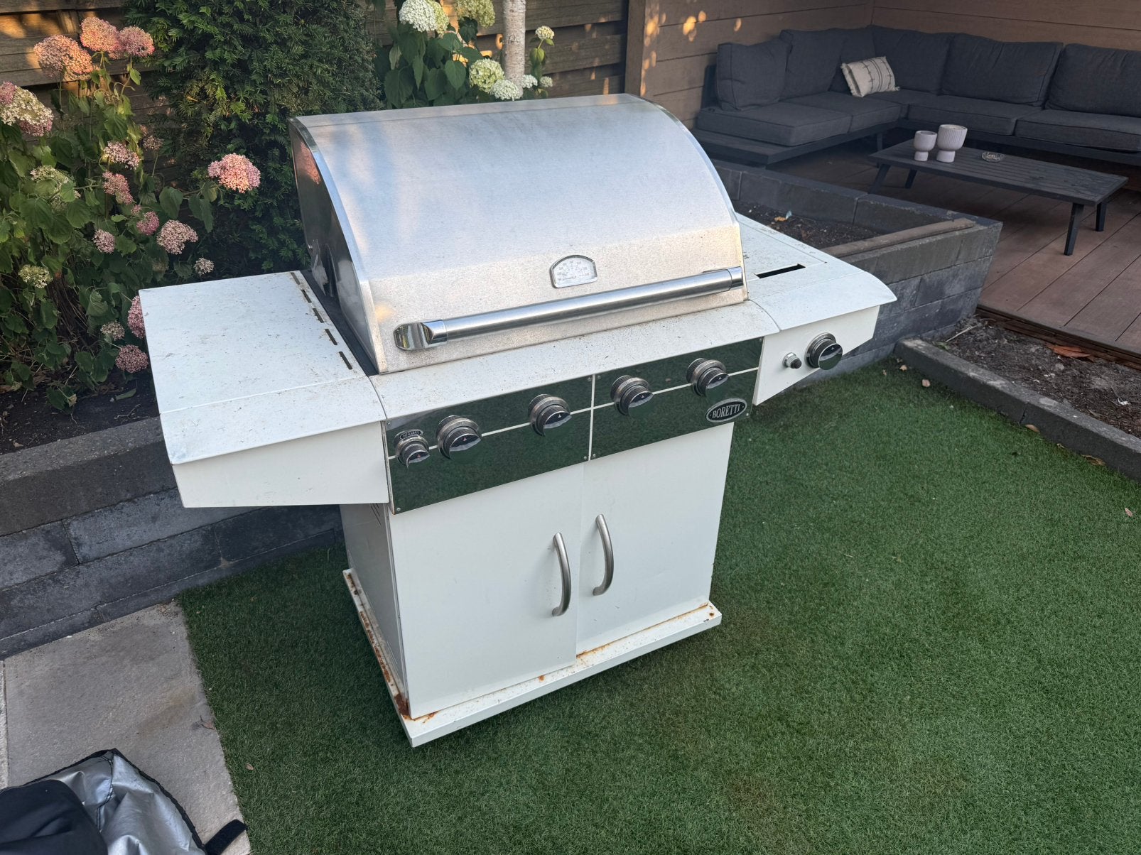 Borreti gas barbecue, Tuin en Terras, Gasbarbecues, Ophalen, Zo goed als nieuw