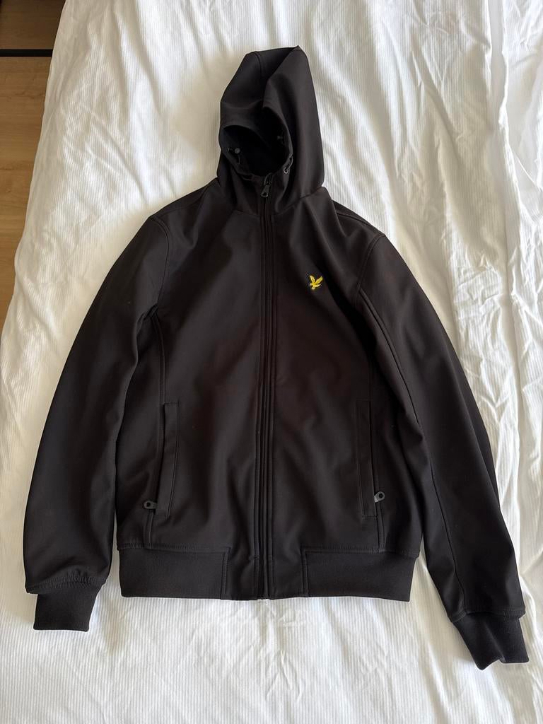 Lyle & Scott Zwarte Softshell Jas met Capuchon, Ophalen of Verzenden, Zo goed als nieuw, Maat 46 (S) of kleiner, Zwart