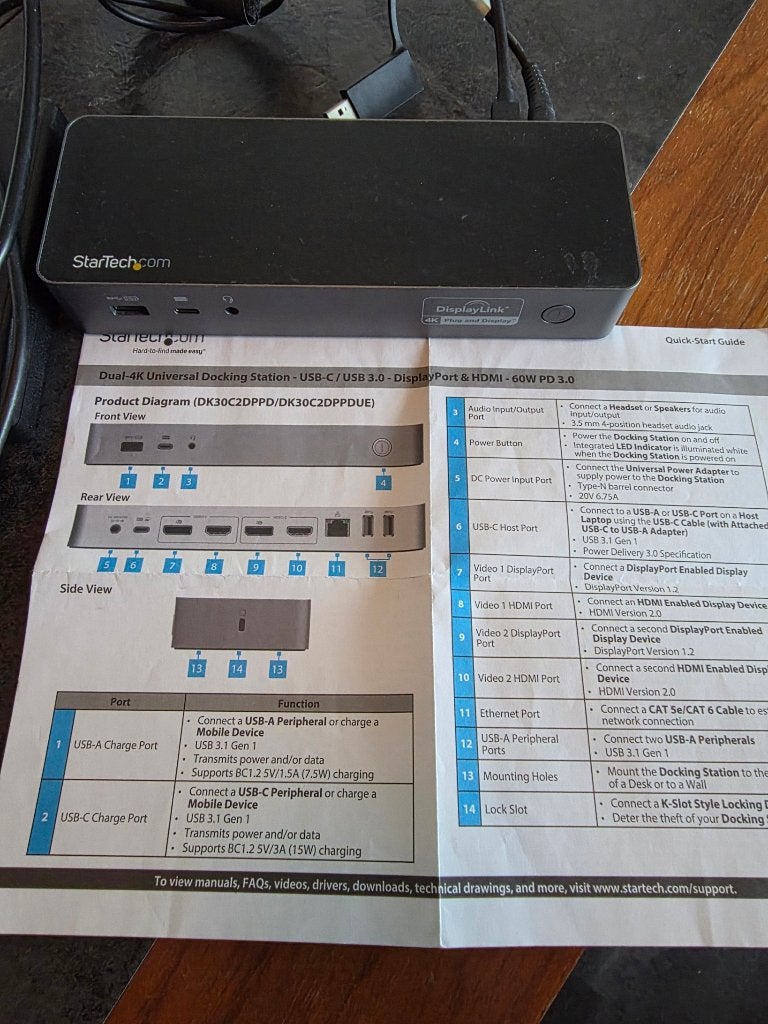 StarTech Docking station displaylink 4K, Overige merken, Nieuw, Ophalen of Verzenden, Docking station