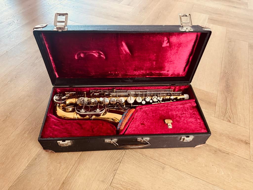 Sonola Alt Saxofoon - Tweedehands, Ophalen of Verzenden, Gebruikt, Alt, Met koffer