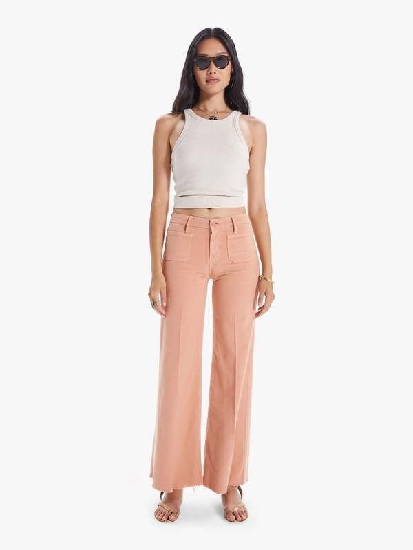 Mother the patch pocket jeans terracotta nieuw, Maat 38/40 (M), Overige kleuren, Mother, Nieuw