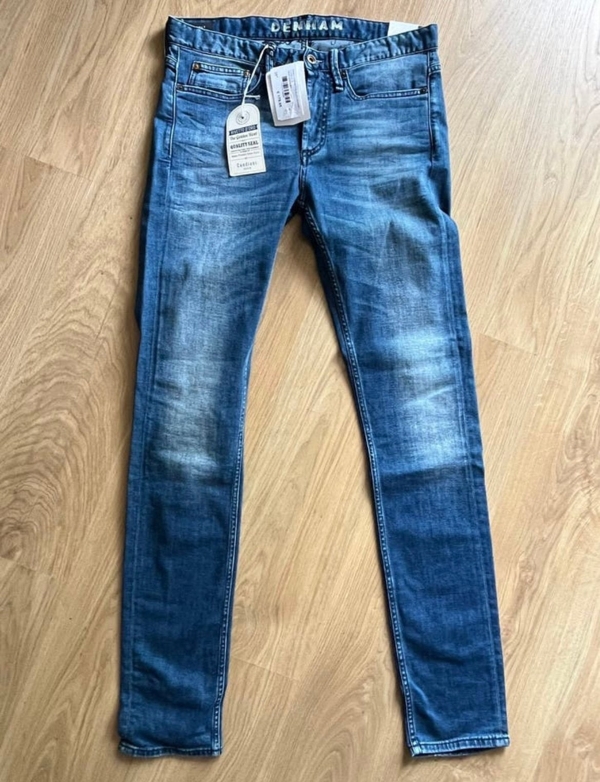 Denham skinny jeans, maat 31/34, nieuw, wvp €179,95, Blauw, Nieuw, W32 (confectie 46) of kleiner, Ophalen of Verzenden
